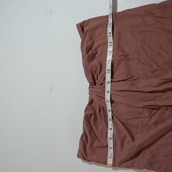 British India Traveller Brown Gathered Front Strapless Top A24 - Picture 3 of 7